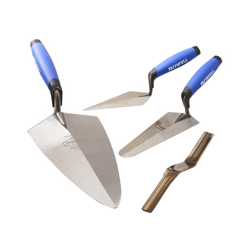 4PC PROFESSIONAL BRICK TROWEL SET