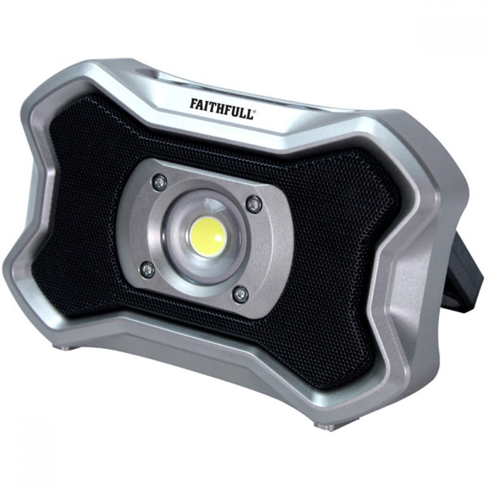 FAITHFULL 20W RECHARGE WORKLIGHT WITH SPEAKER