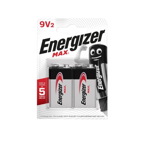 ENERGIZER 2 PACK 9 VOLT BATTERIES