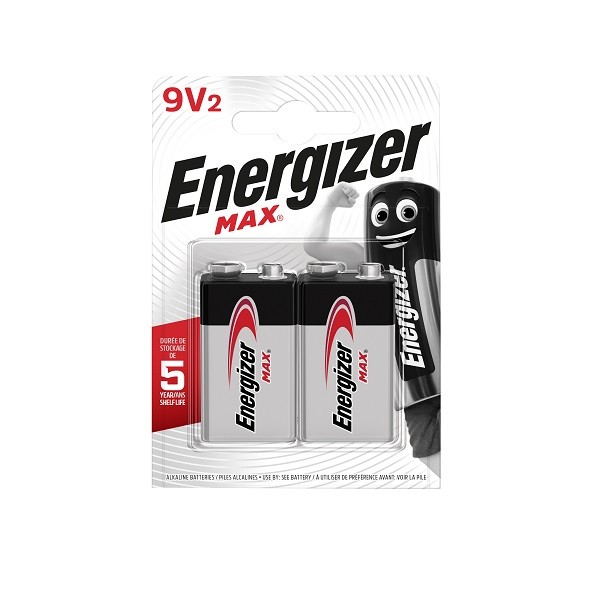 ENERGIZER 2 PACK 9 VOLT BATTERIES