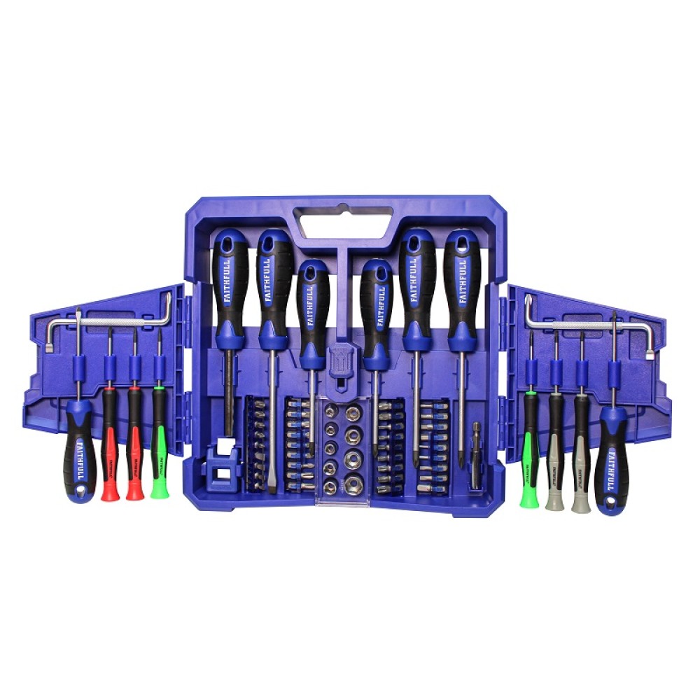 63 Piece Fold Out Screwdriver Set