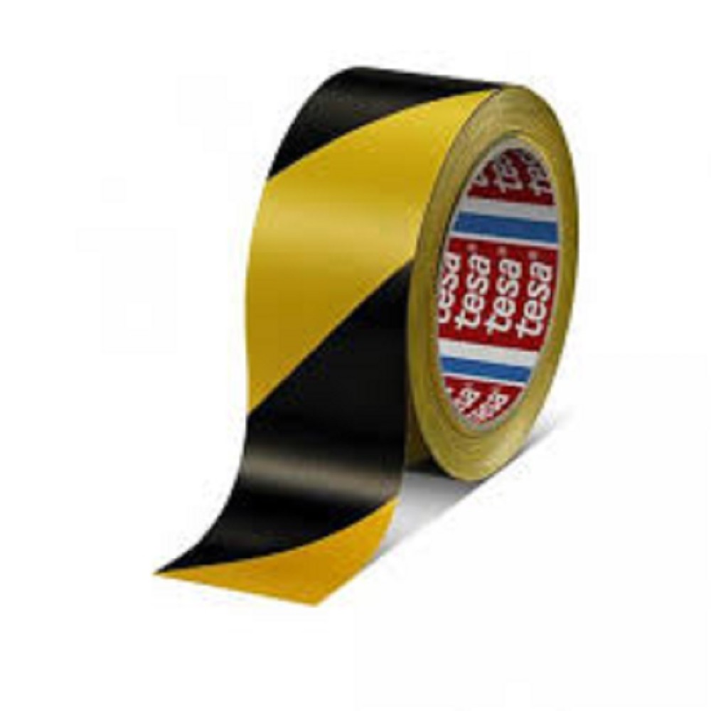 FLOOR MARKING  TAPE BLACK/YELLOW 50MM X 50MTR