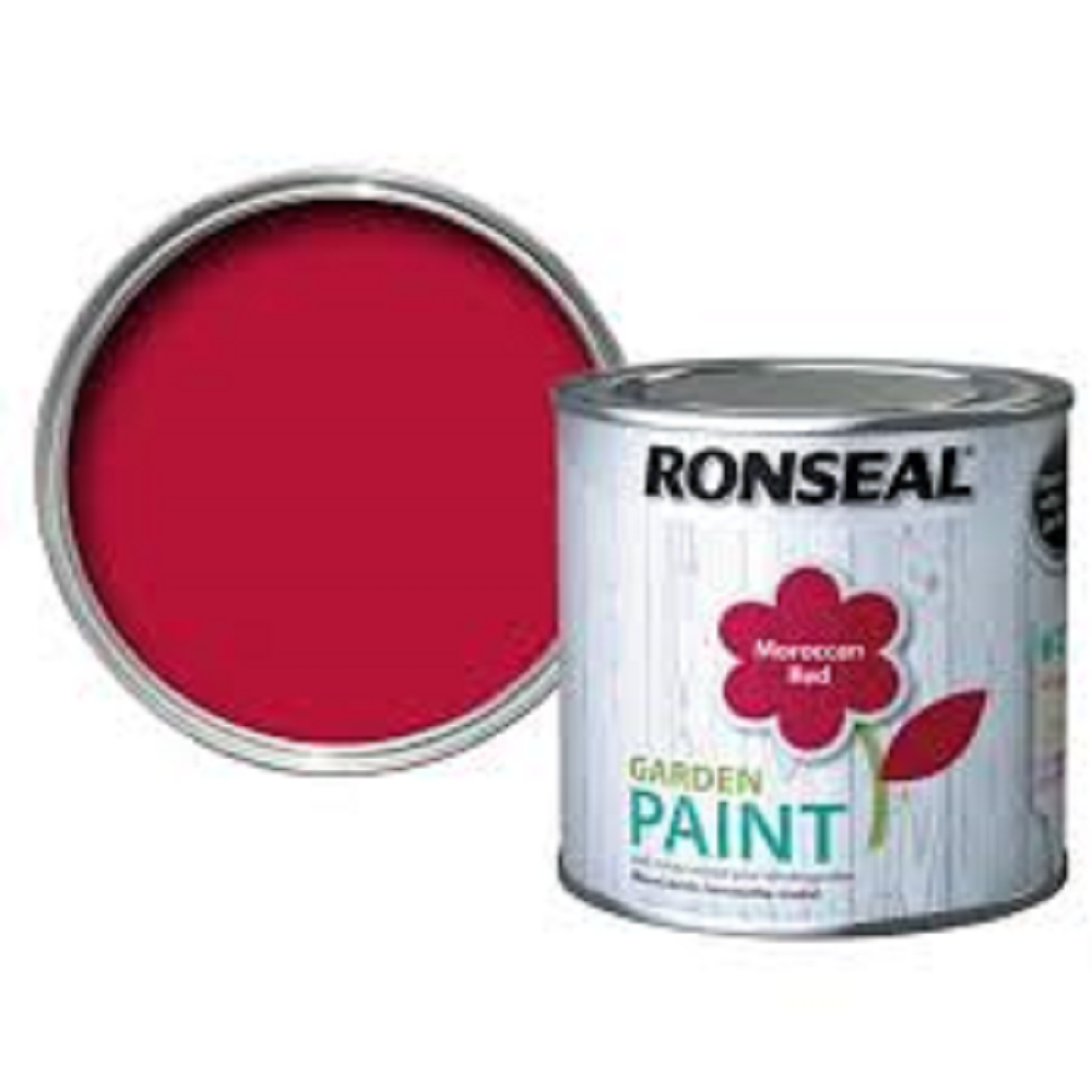 250ML RONSEAL GARDEN PAINT MOROCCAN RED