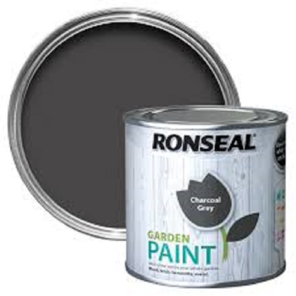 250ML RONSEAL GARDEN PAINT CHARCOAL GREY