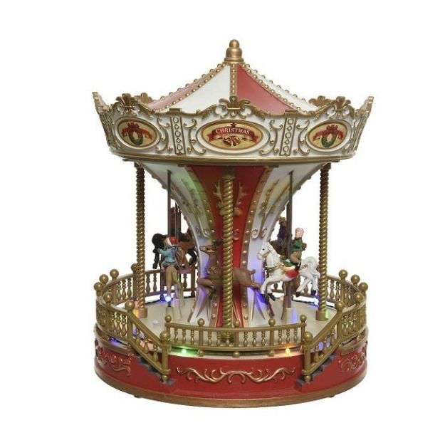 Picture of LED B/O WINTER CARNIVAL CAROUSEL SCENE