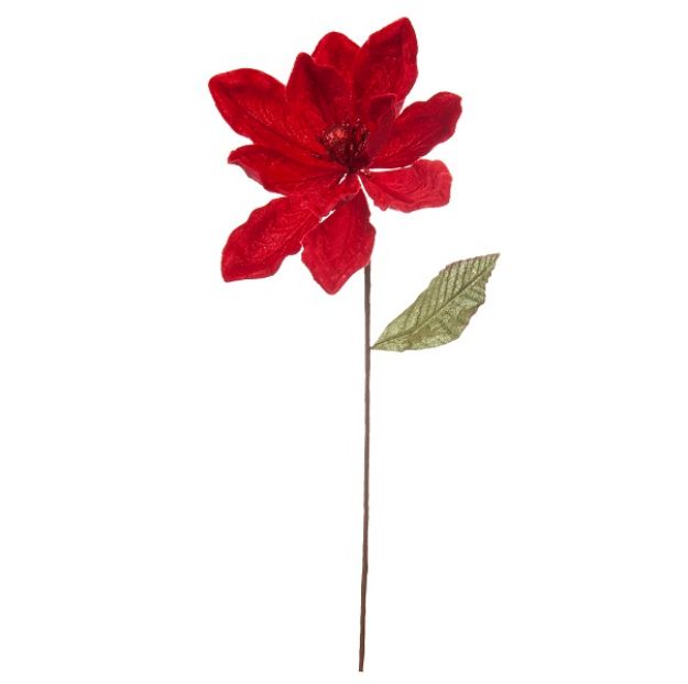 Picture of RED VELVET MAGNOLIA STEM 50CM