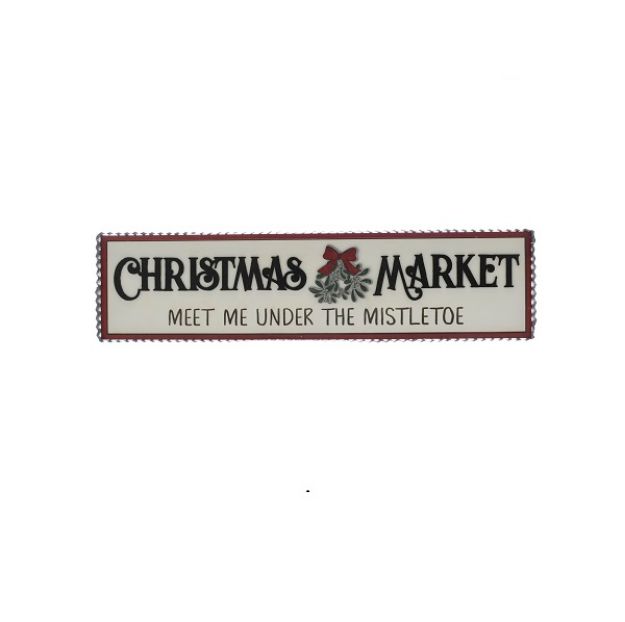 Picture of CHRISTMAS MARKET SIGN 82CM